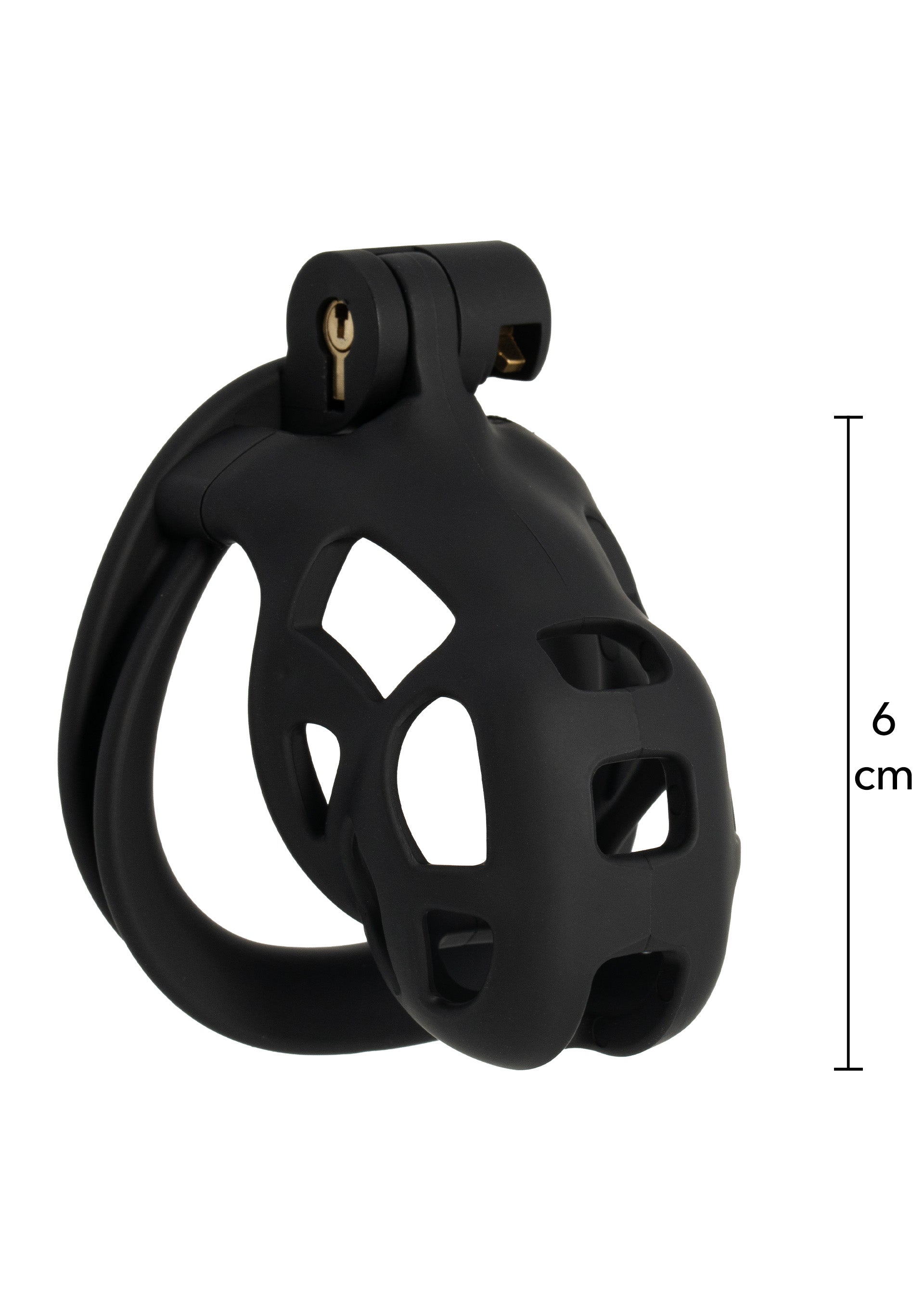 Short black chastity cage