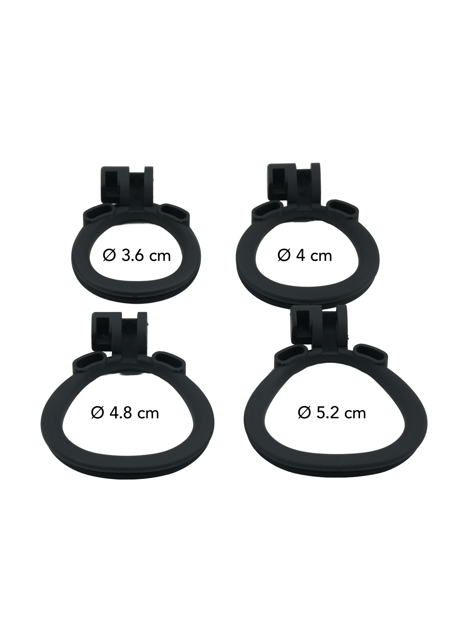 Short black chastity cage