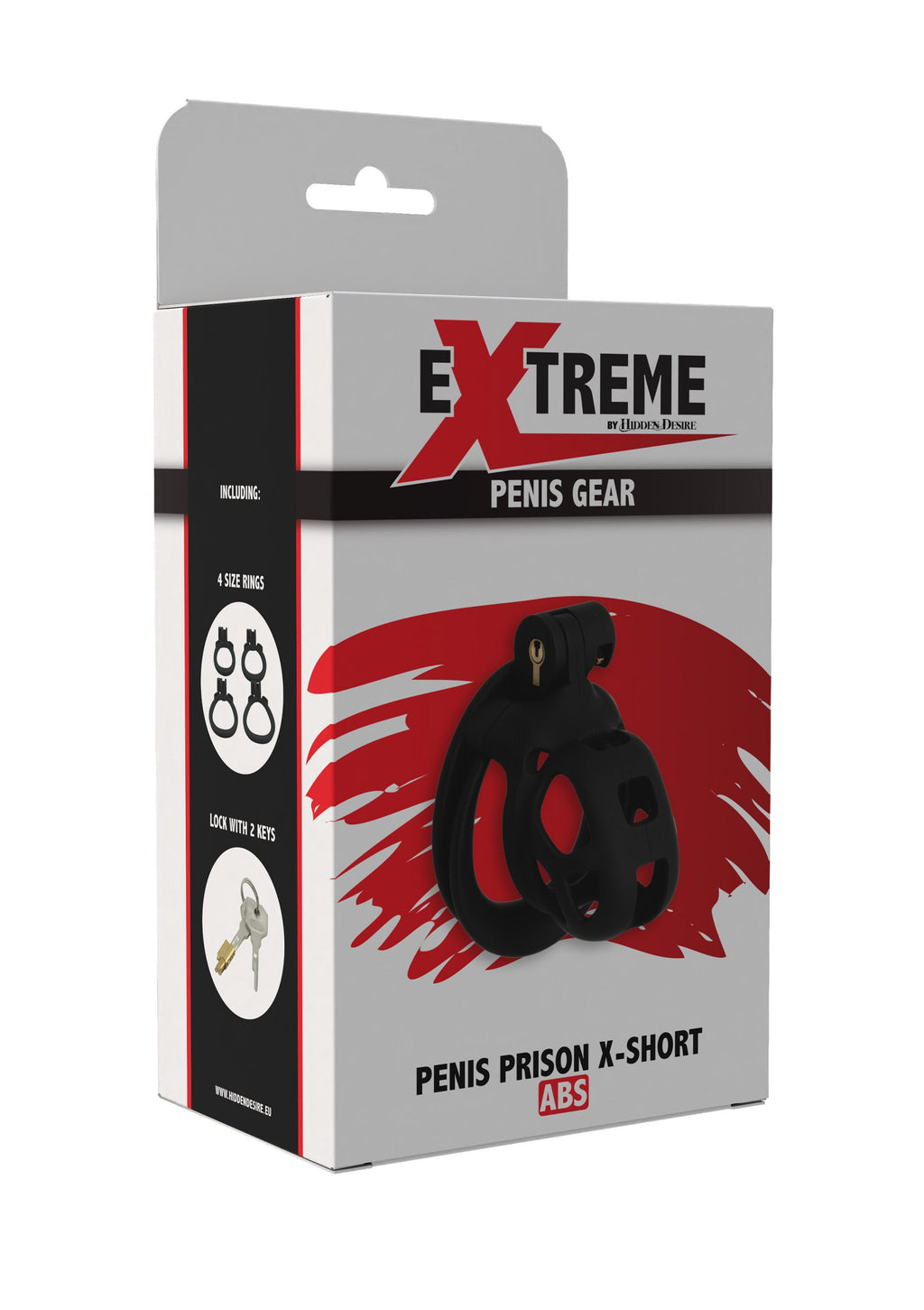 Gabbia per pene nera e pene corto