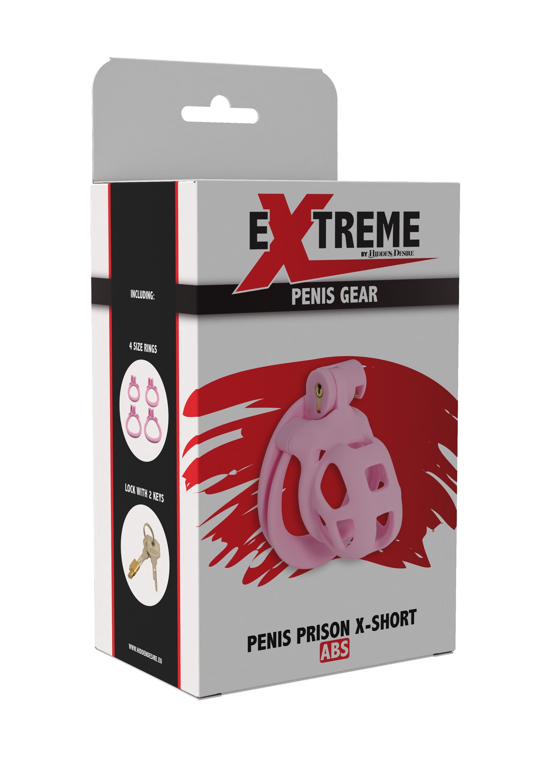 Short pink penis and penis cage