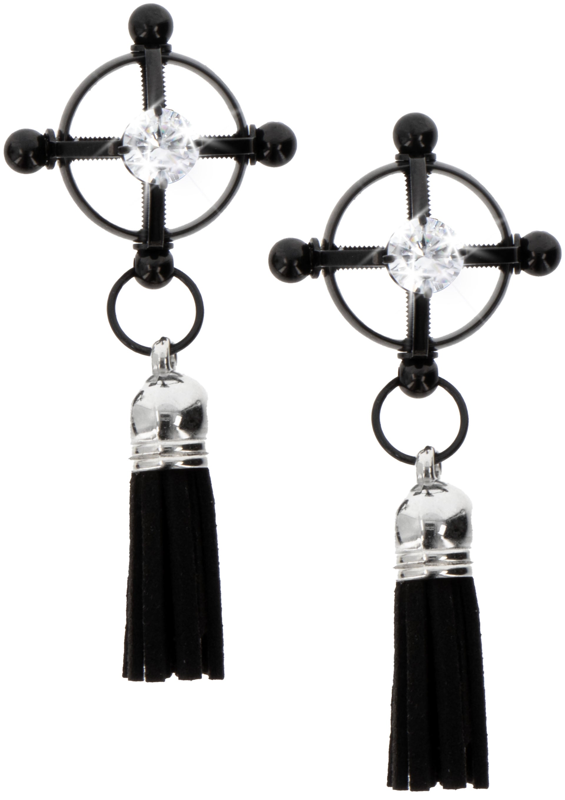 Black tassel clips