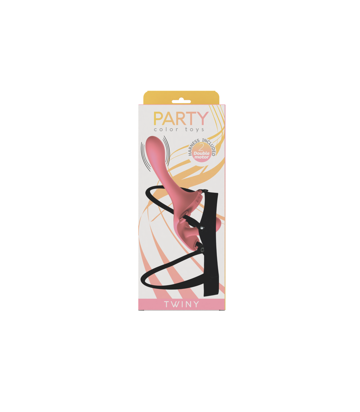 TWINY STRAP-ON DOPPIO VIBRATORE IN SILICONE LIQUIDO USB