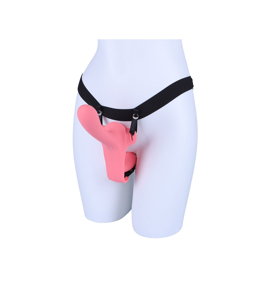 TWINY STRAP-ON DOPPIO VIBRATORE IN SILICONE LIQUIDO USB
