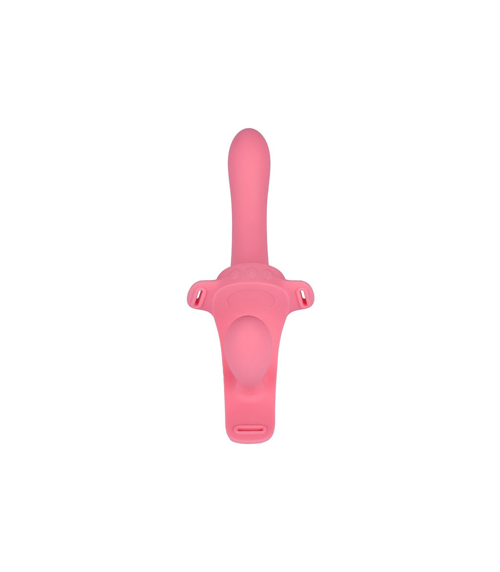 TWINY STRAP-ON DOPPIO VIBRATORE IN SILICONE LIQUIDO USB
