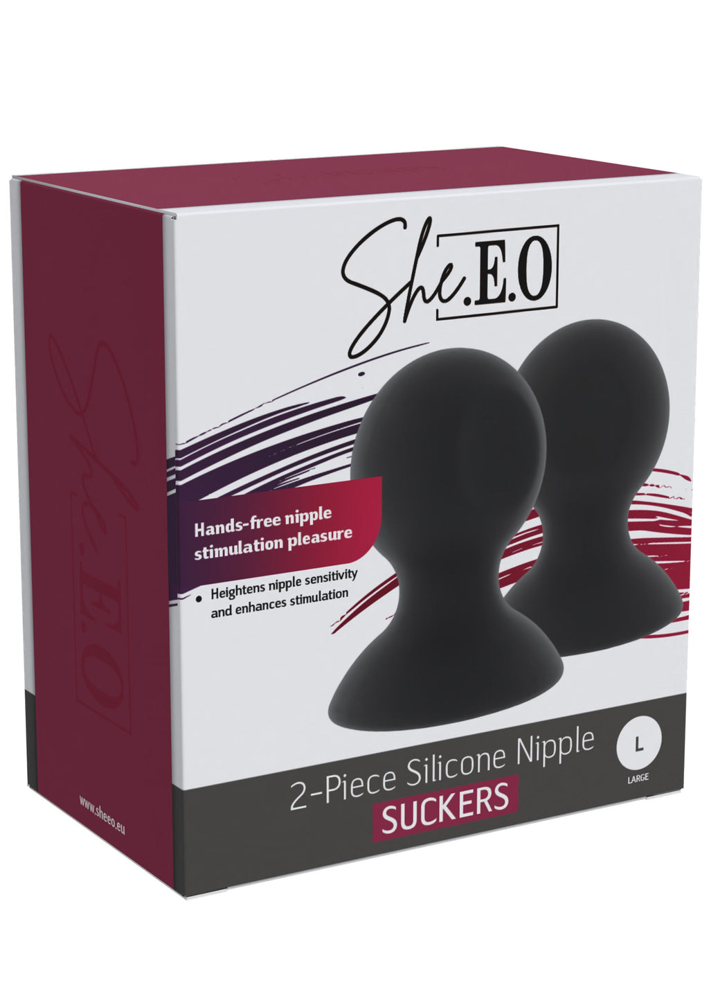 Ventose per capezzoli in silicone nere L