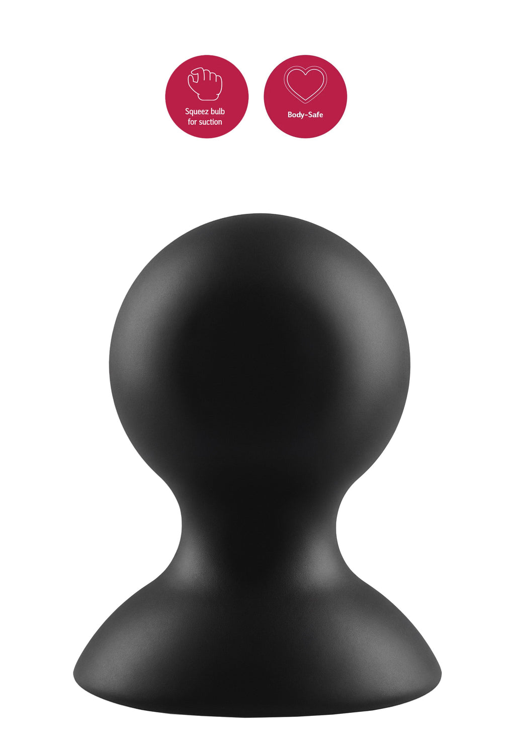 Ventose per capezzoli in silicone nere L