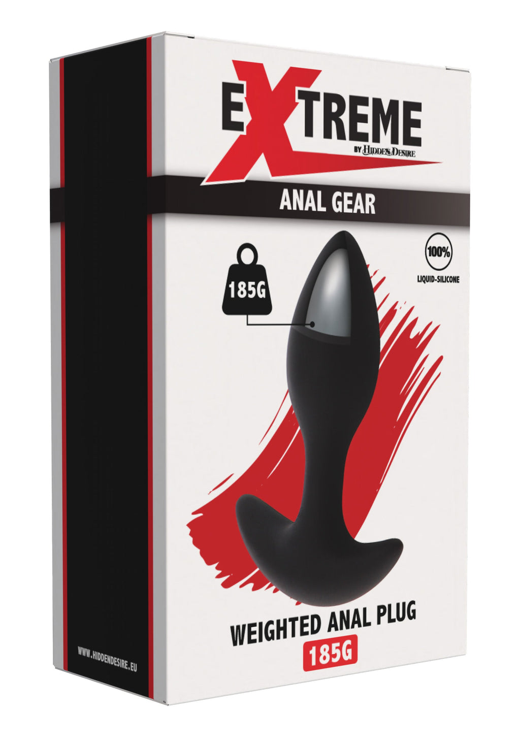 Plug anale pesato 185g nero