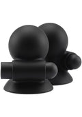 Rechargeable Nipple Vibrators, Black
