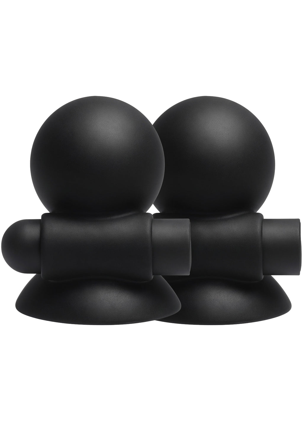 Rechargeable Nipple Vibrators, Black