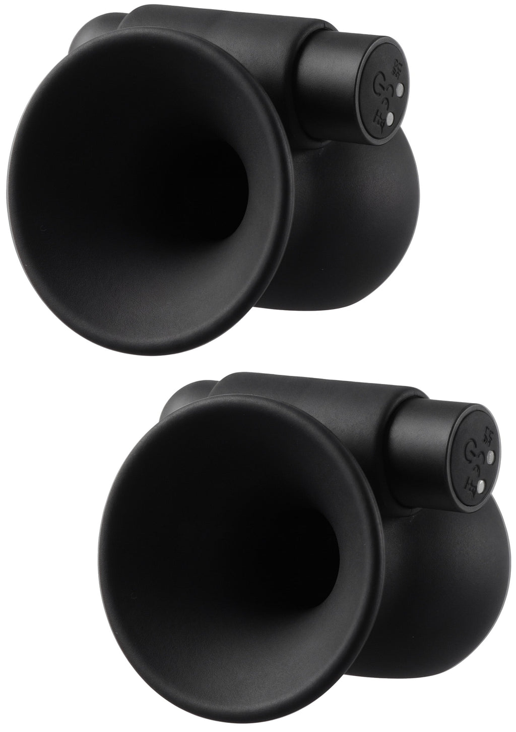 Rechargeable Nipple Vibrators, Black