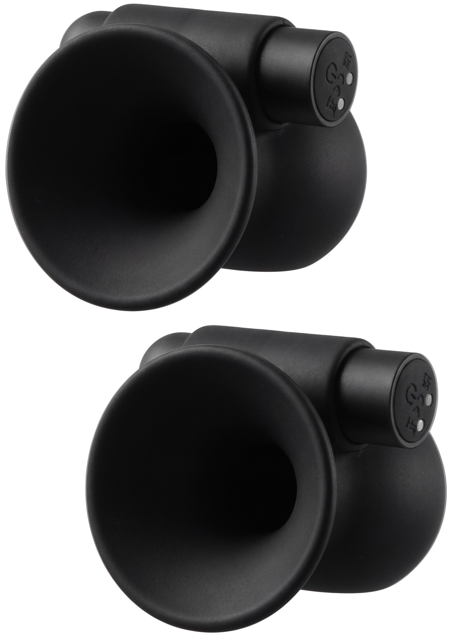 Rechargeable Nipple Vibrators, Black