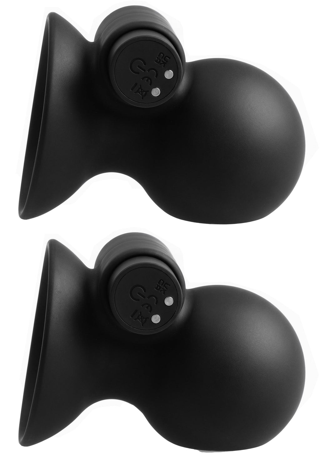 Rechargeable Nipple Vibrators, Black