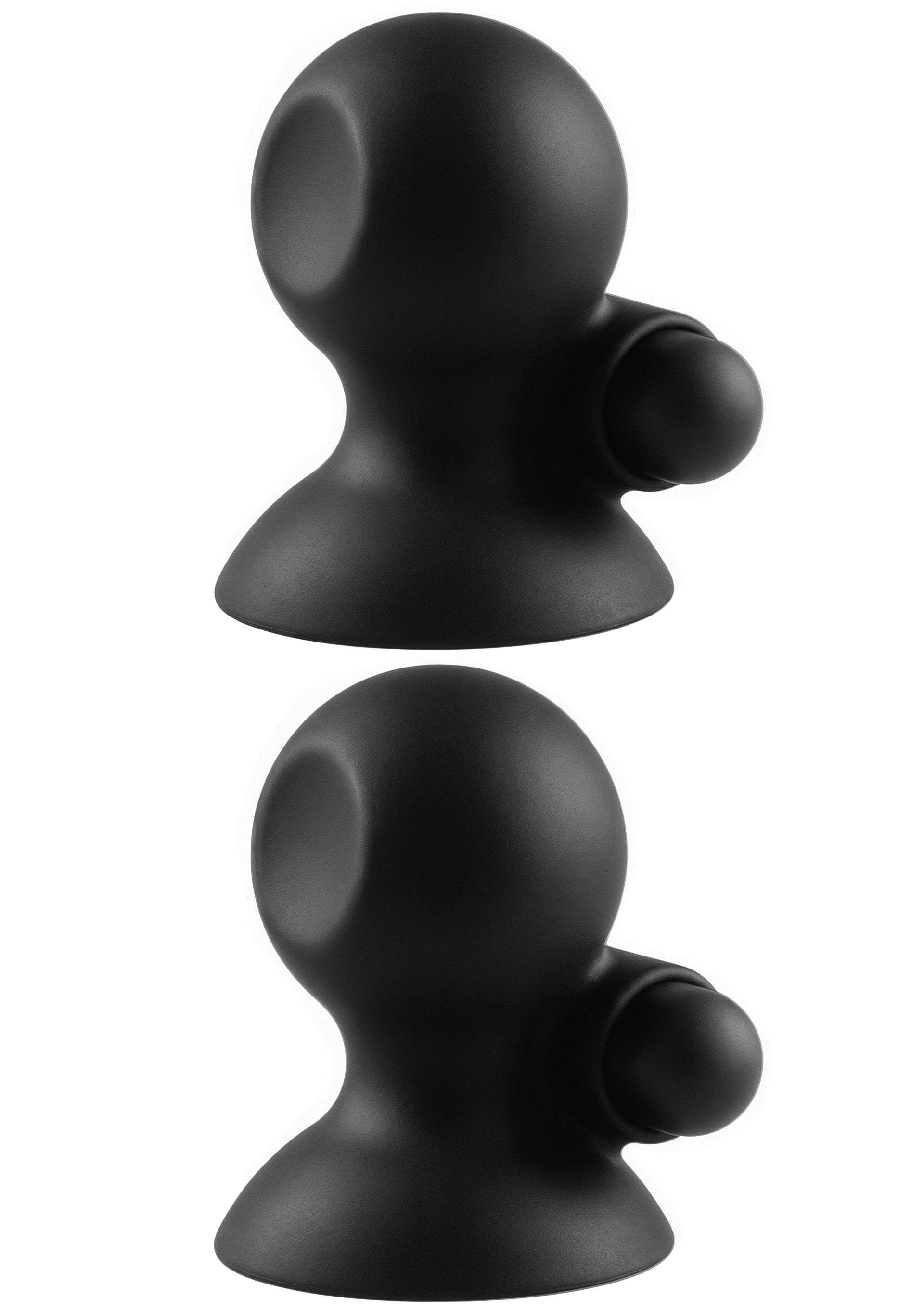 Rechargeable Nipple Vibrators, Black