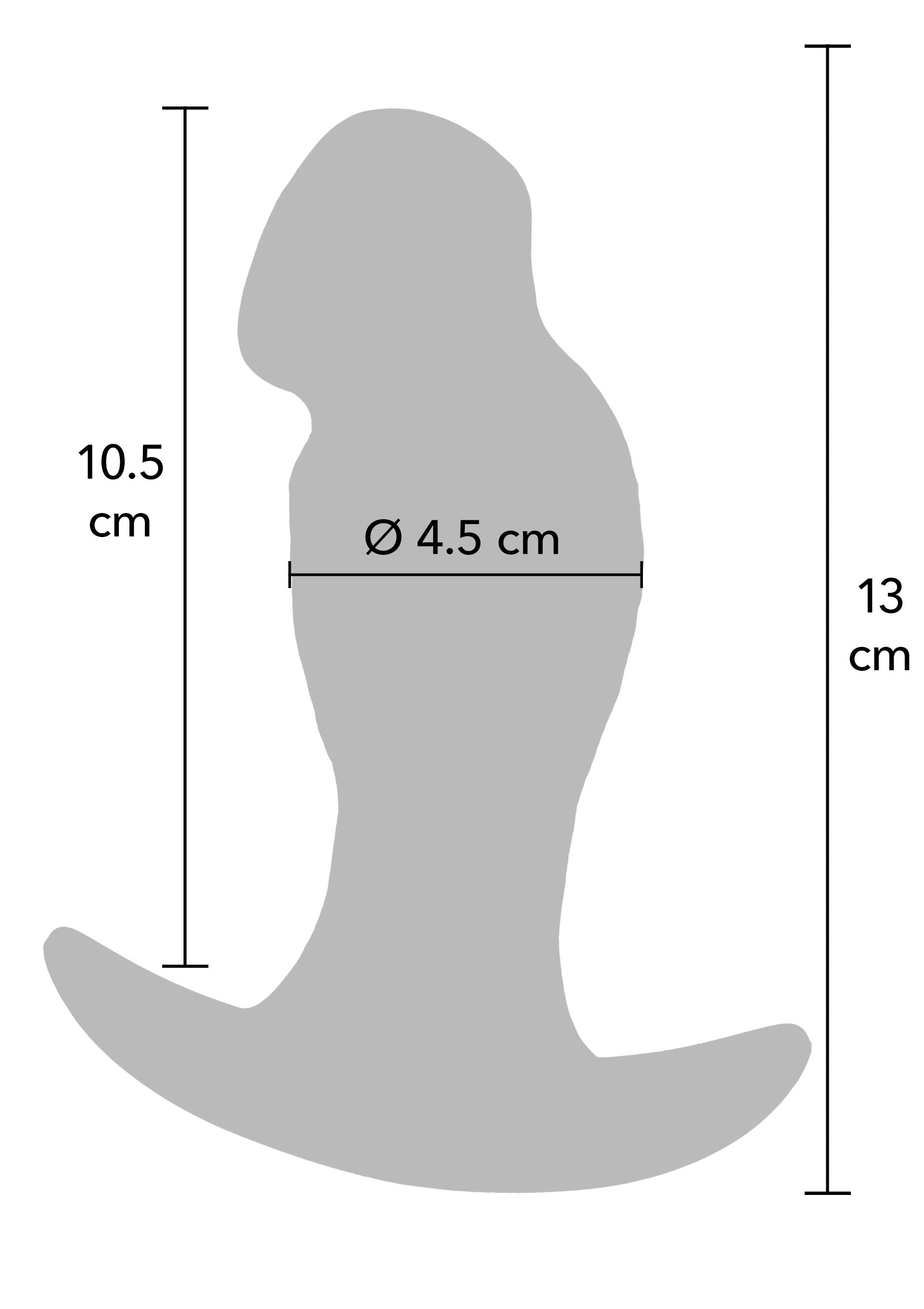 Realistic liquid silicone Buttplug 13 cm skin