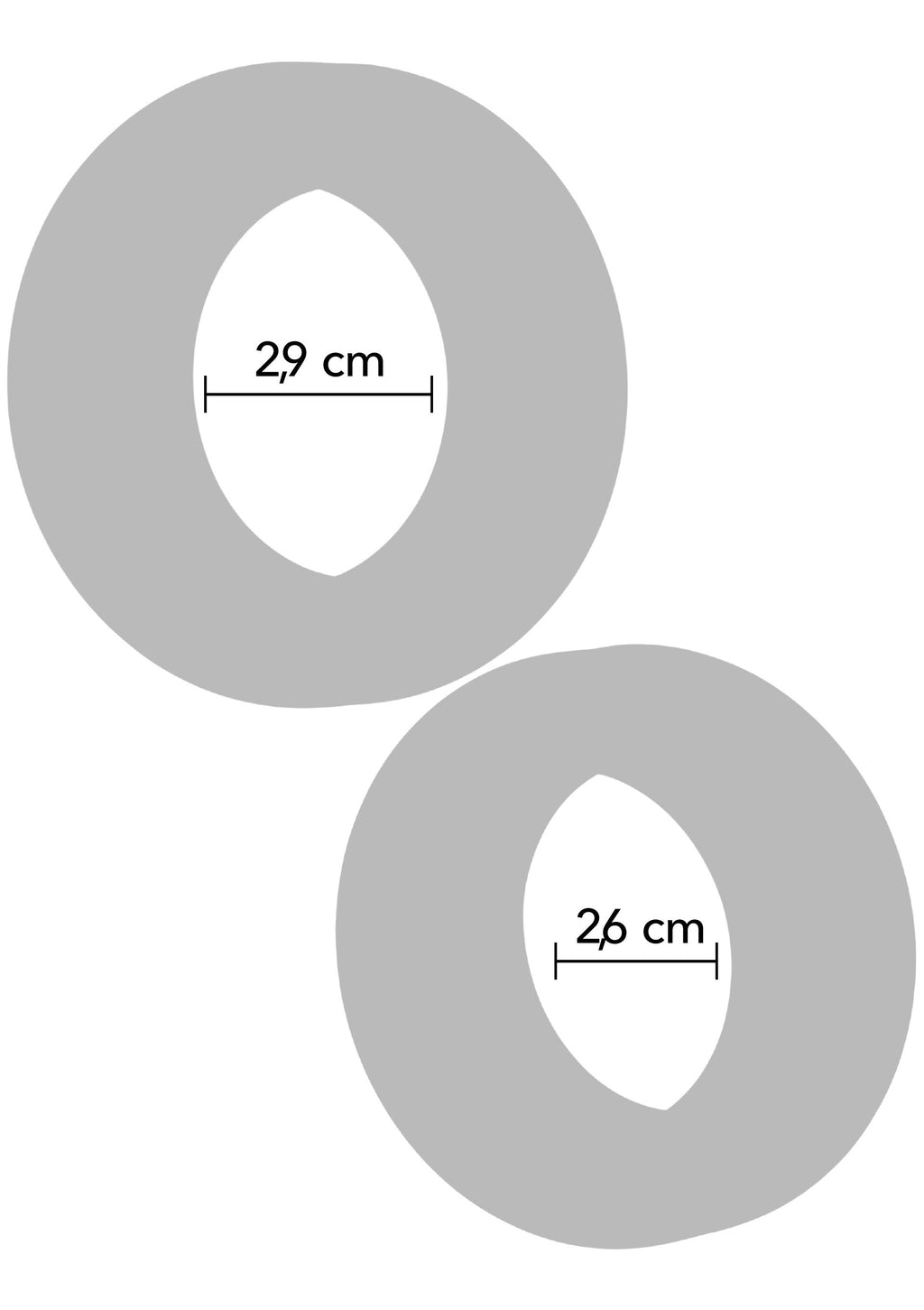 Double Stackers C-Ring, set 2 pezzi M nero
