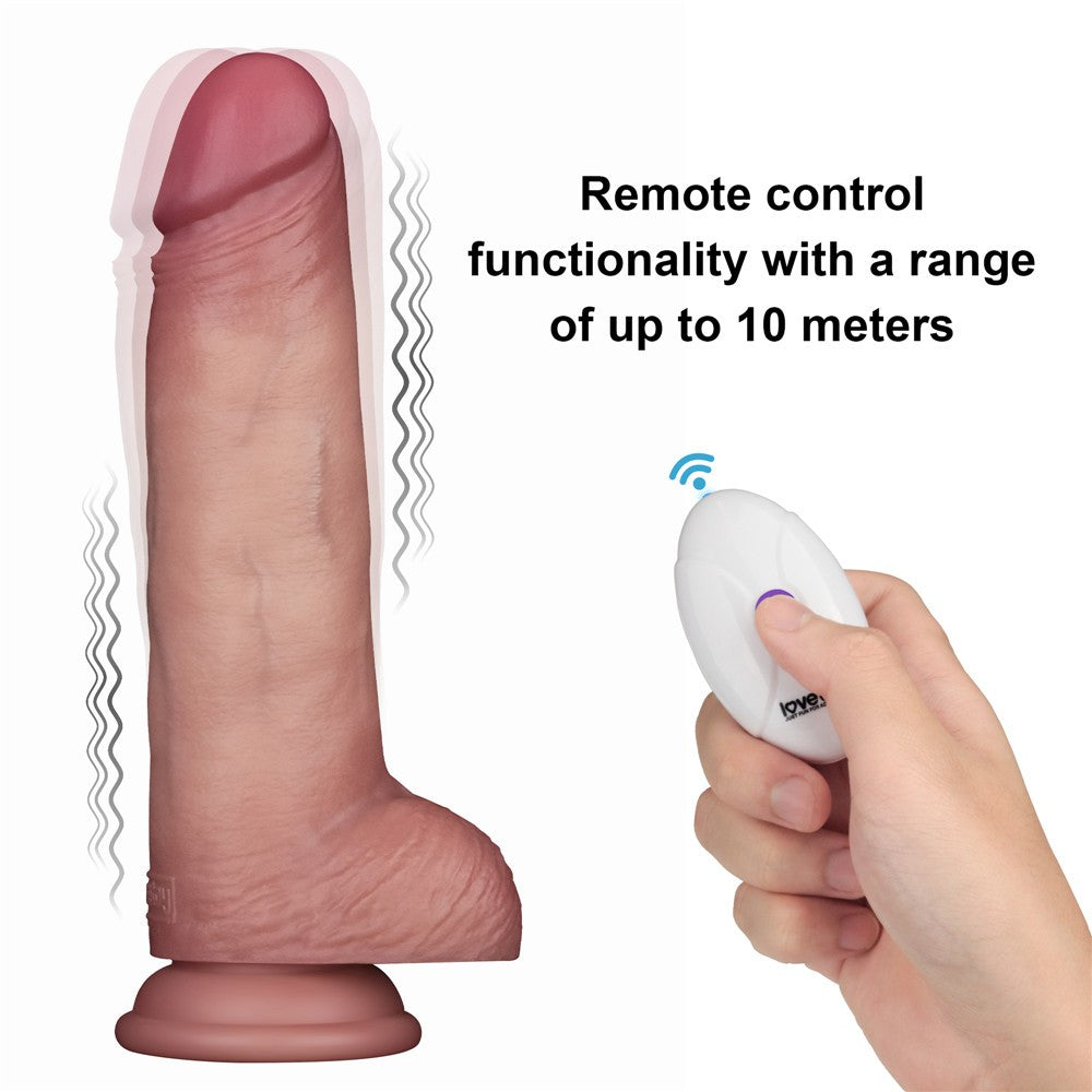Dildo vibrante scorrevole in silicone Pro II da 8,5 pollici