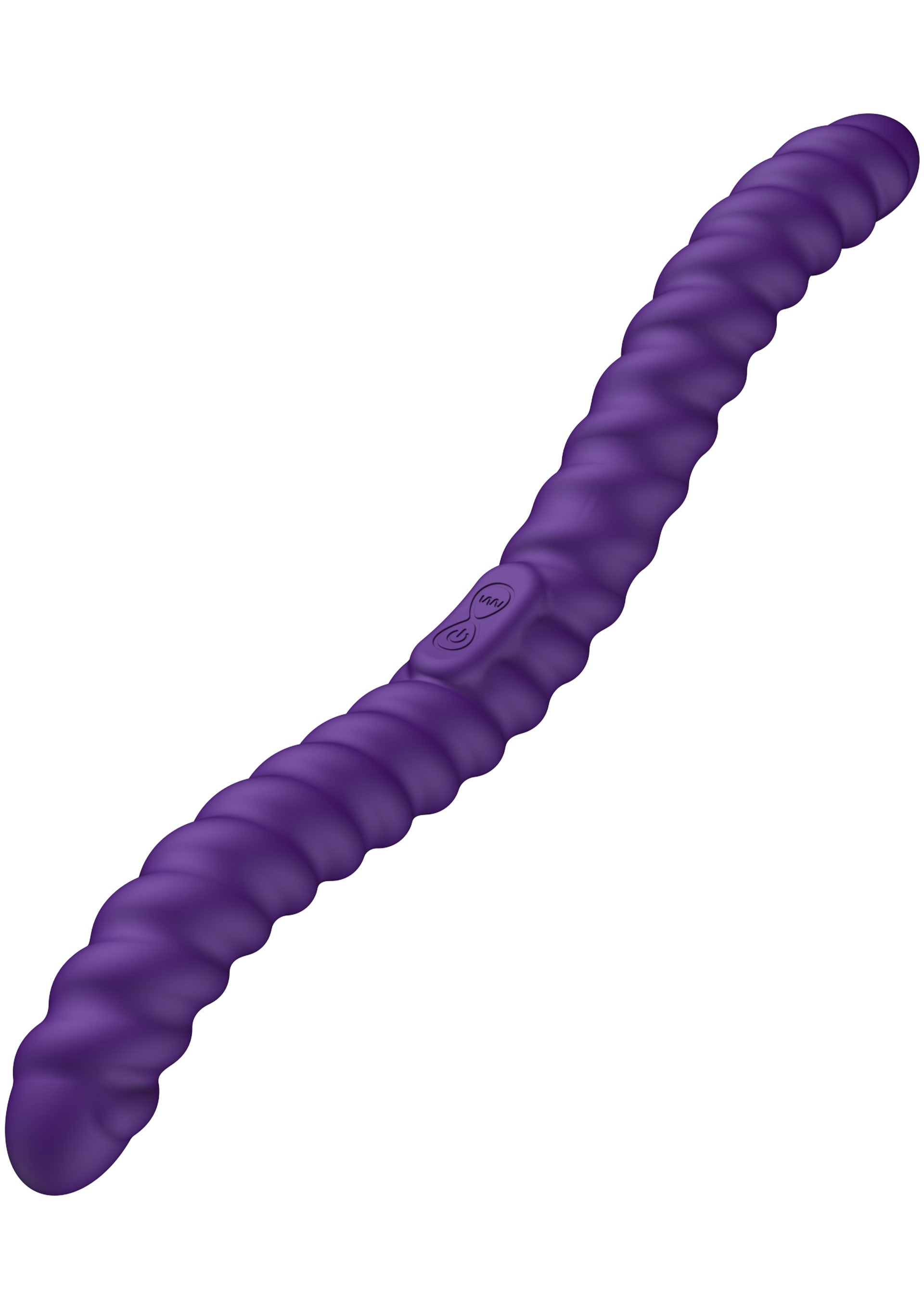 Vibratore flessibile viola a doppia faccia