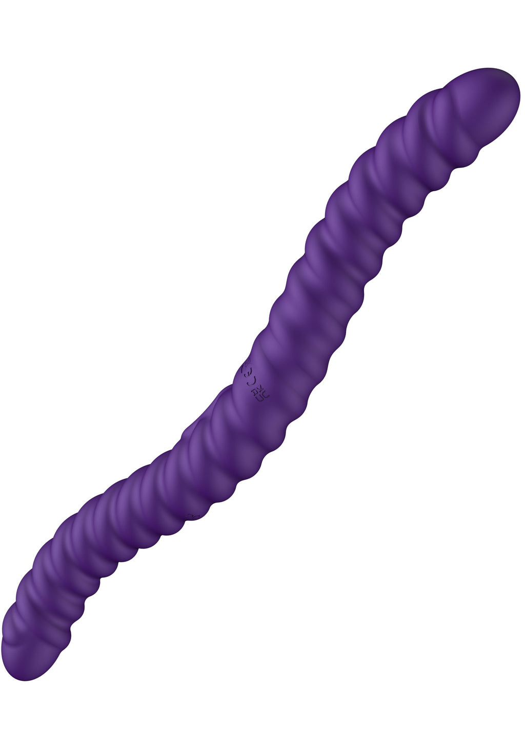 Vibratore flessibile viola a doppia faccia