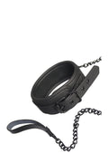 BLAZE BLACK COLLAR AND LEASH