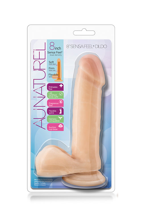 DILDO SENSA FEEL BEIGE DA 8 POLLICI, COLORE NATURALE