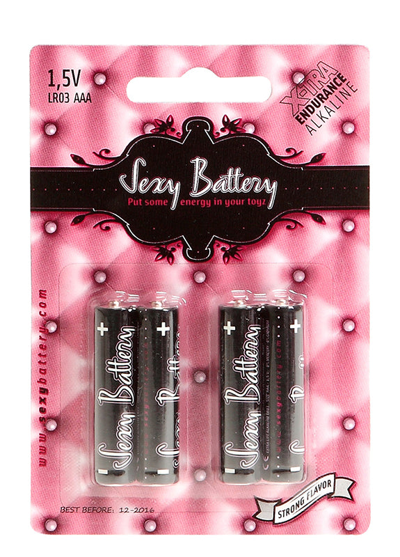 BATTERIE ALCALINE SEXY 4 PEZZI BLISTER AAA
