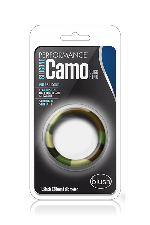 PERFORMING CAMOUFLAGE SILICONE COCK RING