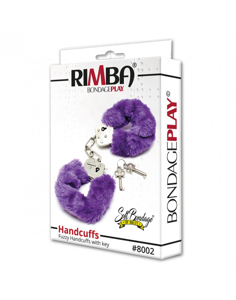 Rimba - Manette della polizia con pelliccia viola