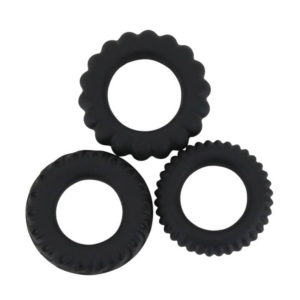 Titan Silicone Rings 3-in-1 Black