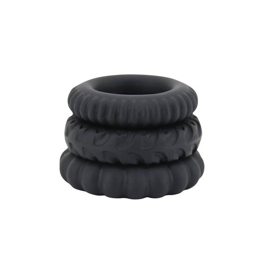 Titan Silicone Rings 3-in-1 Black