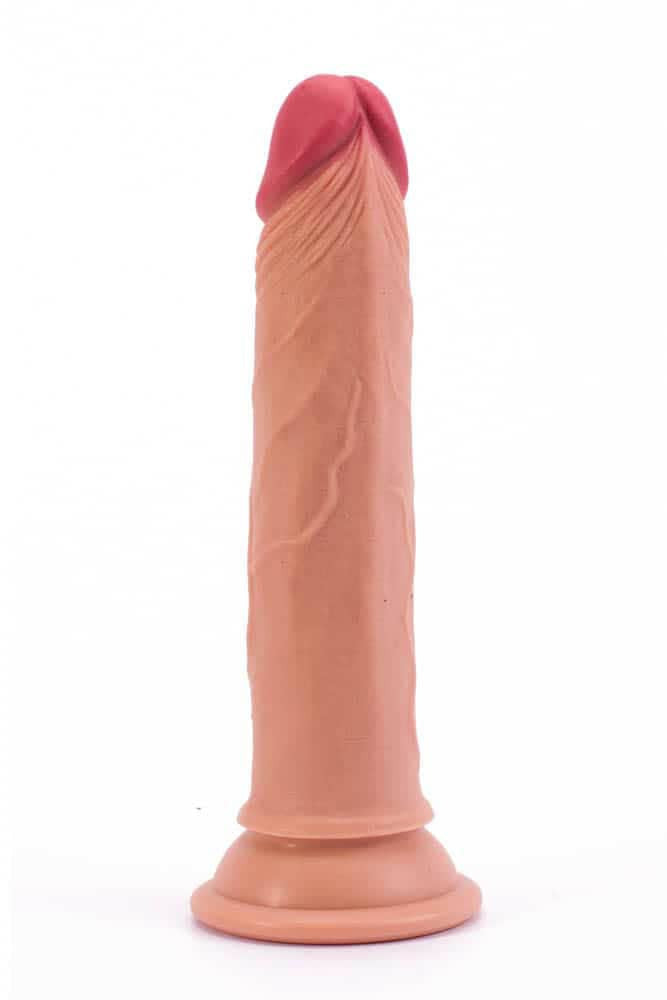 Doppio strato, silicone da 7", carne di pene naturale