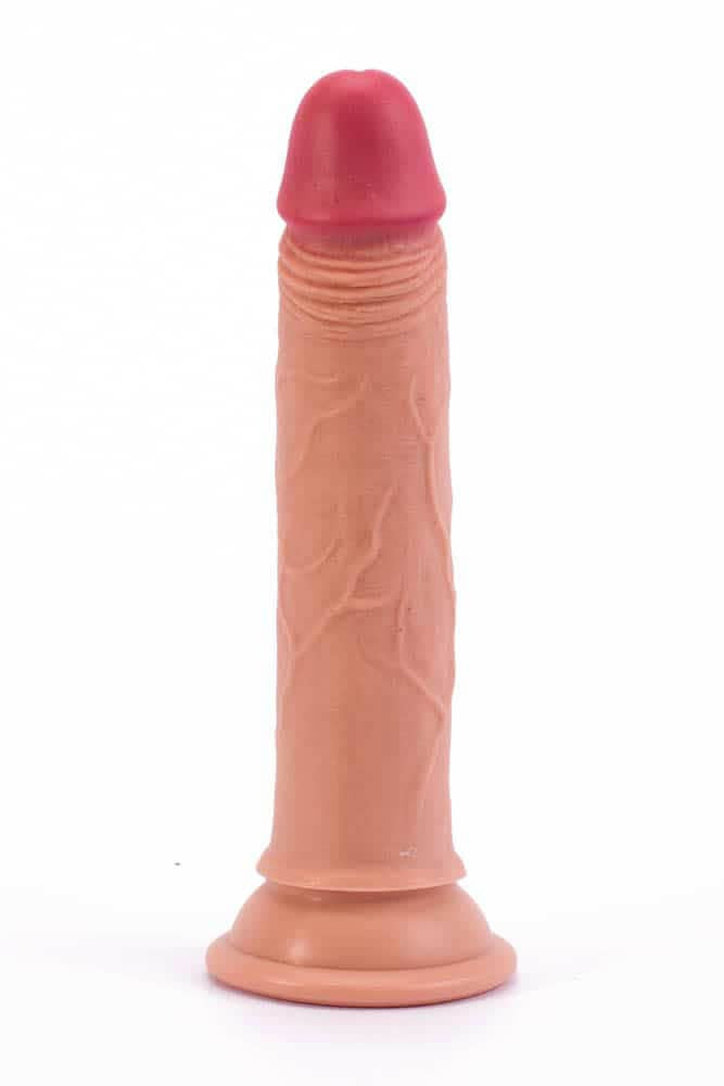 Doppio strato, silicone da 7", carne di pene naturale
