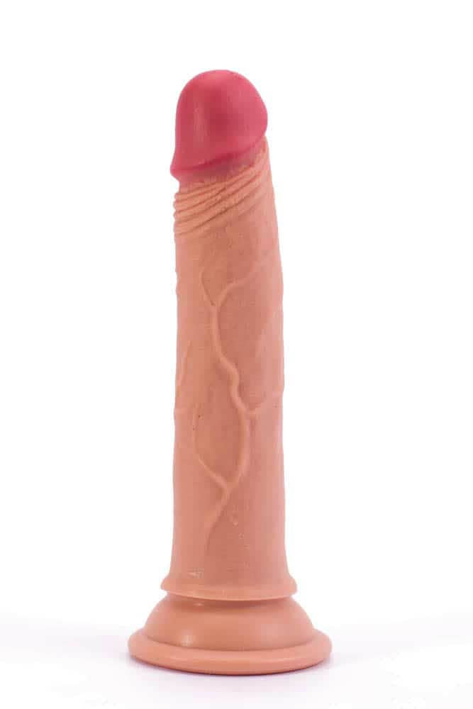 Doppio strato, silicone da 7", carne di pene naturale