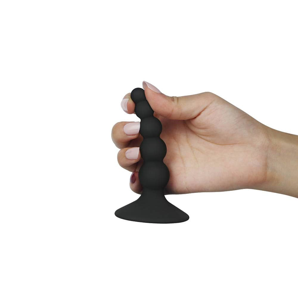 Lure Me Plug Anale con Perle Nero 1