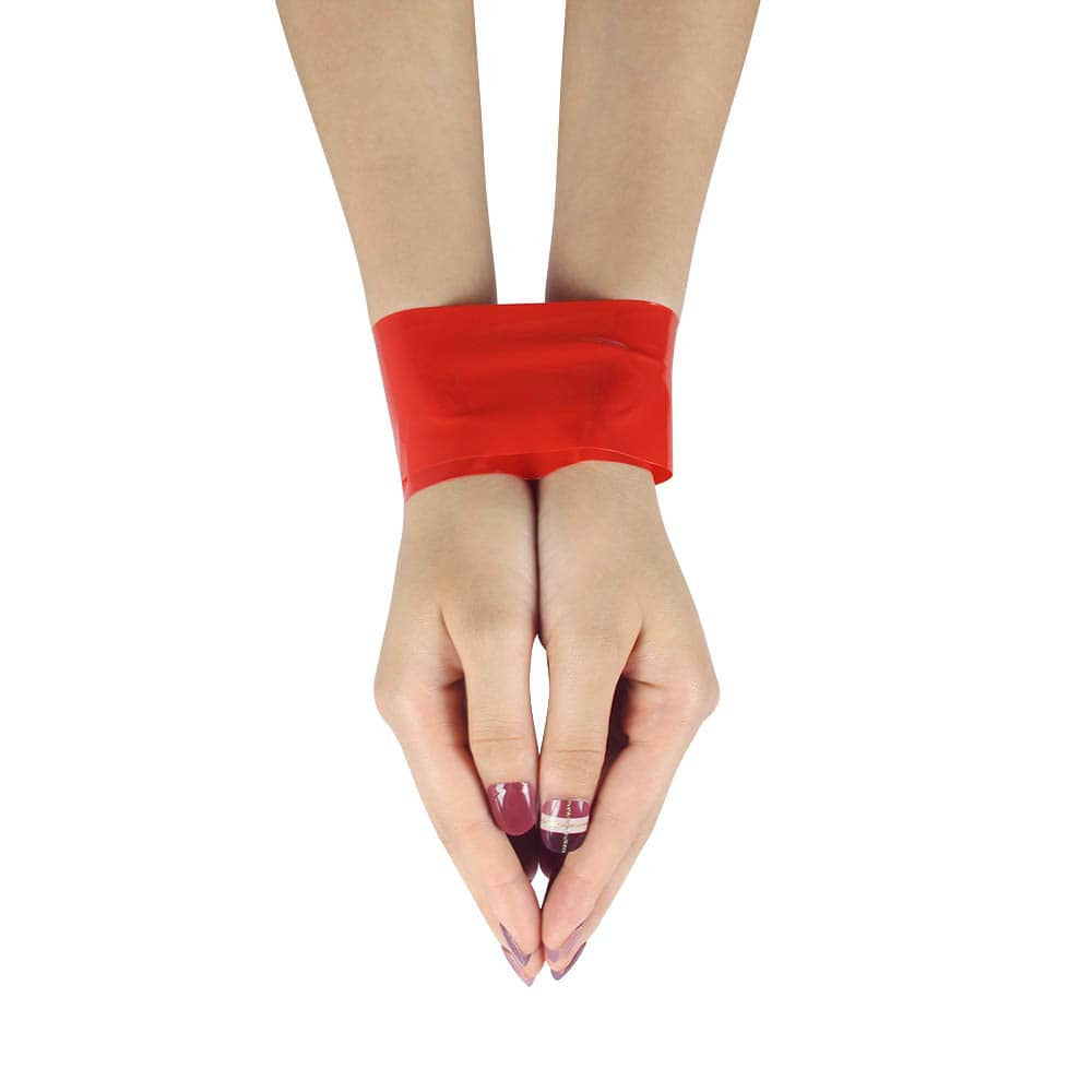 My first non-adhesive red bondage tape
