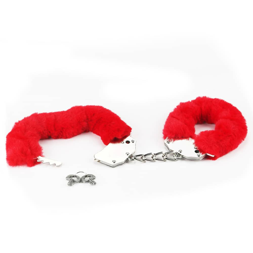 Soft Fetish Pleasure Handcuffs, Red