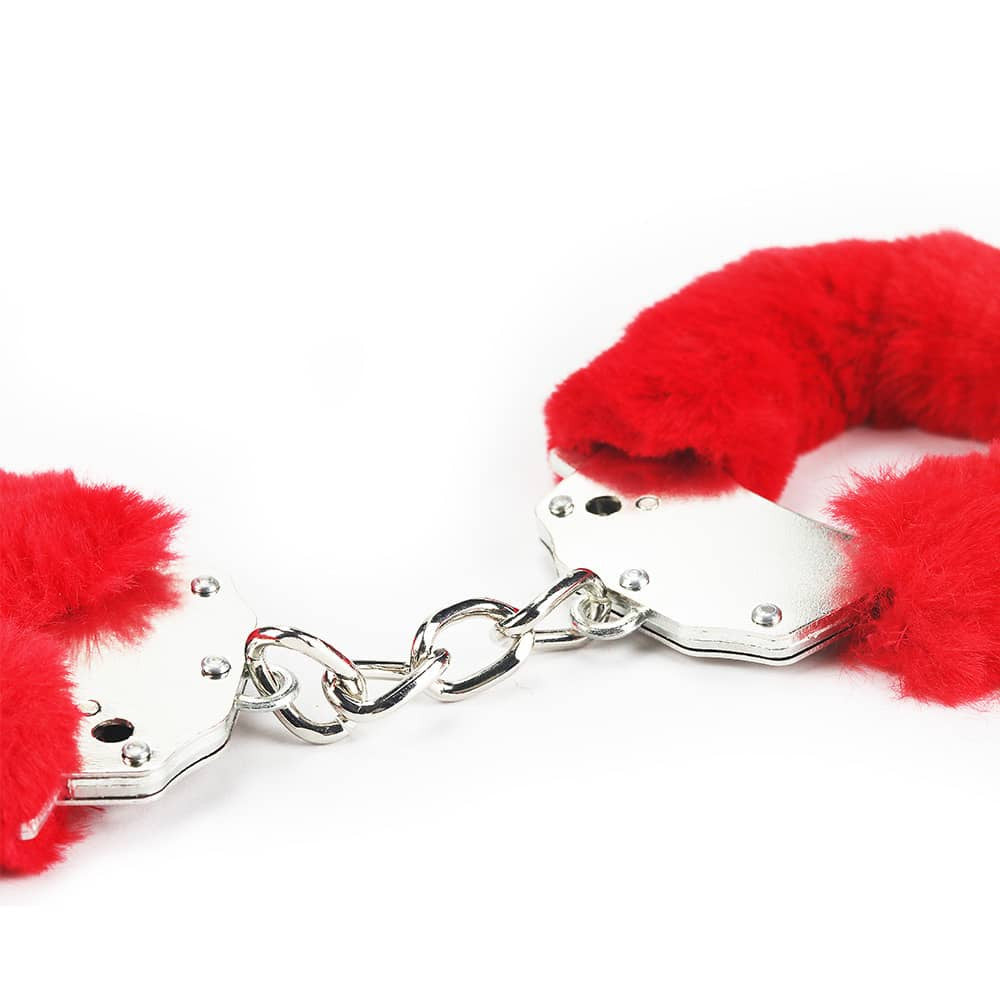 Soft Fetish Pleasure Handcuffs, Red