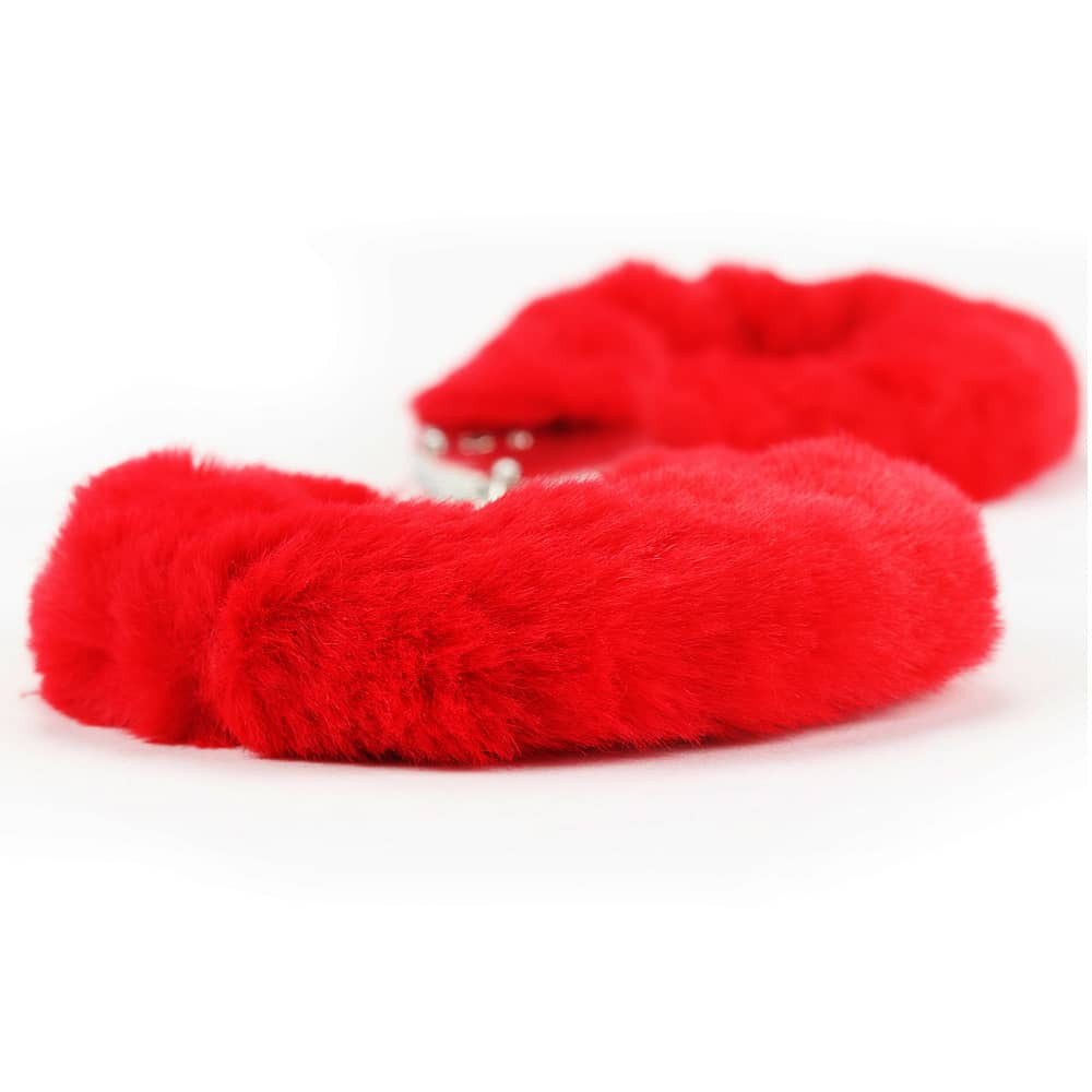 Soft Fetish Pleasure Handcuffs, Red