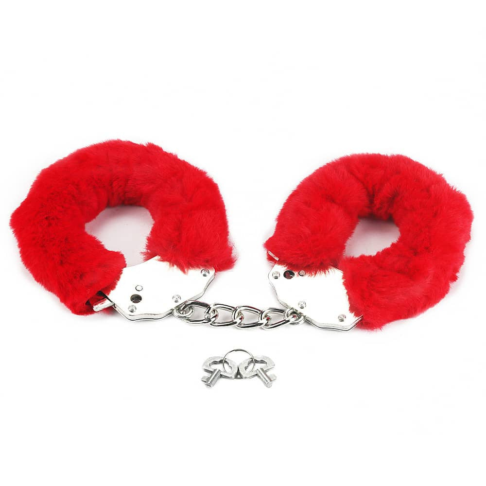 Soft Fetish Pleasure Handcuffs, Red