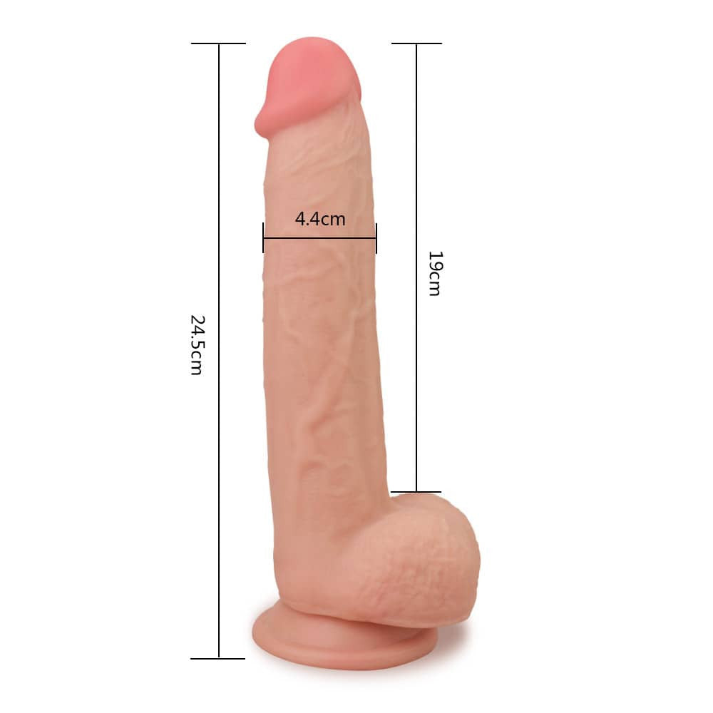 8.5" Soft skin-effect dildo
