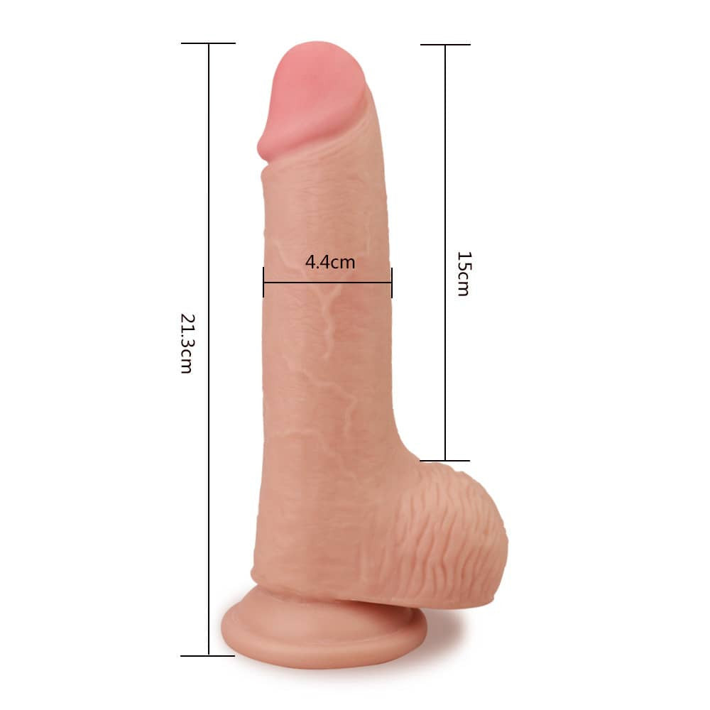 7.5" Soft Skin-Effect Dildo