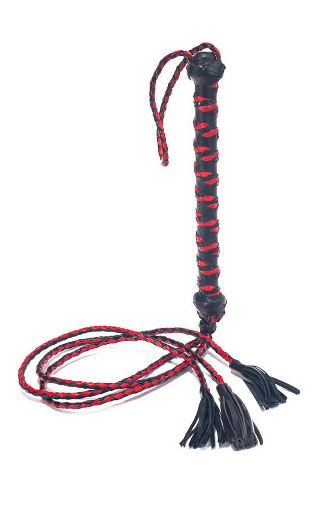 30-inch three-tailed whip with tassels