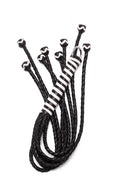 22 inch 8-plait glossy leather flogger
