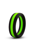 BLACK/GREEN PERFORMANCE SILICONE GO PRO COCK RING