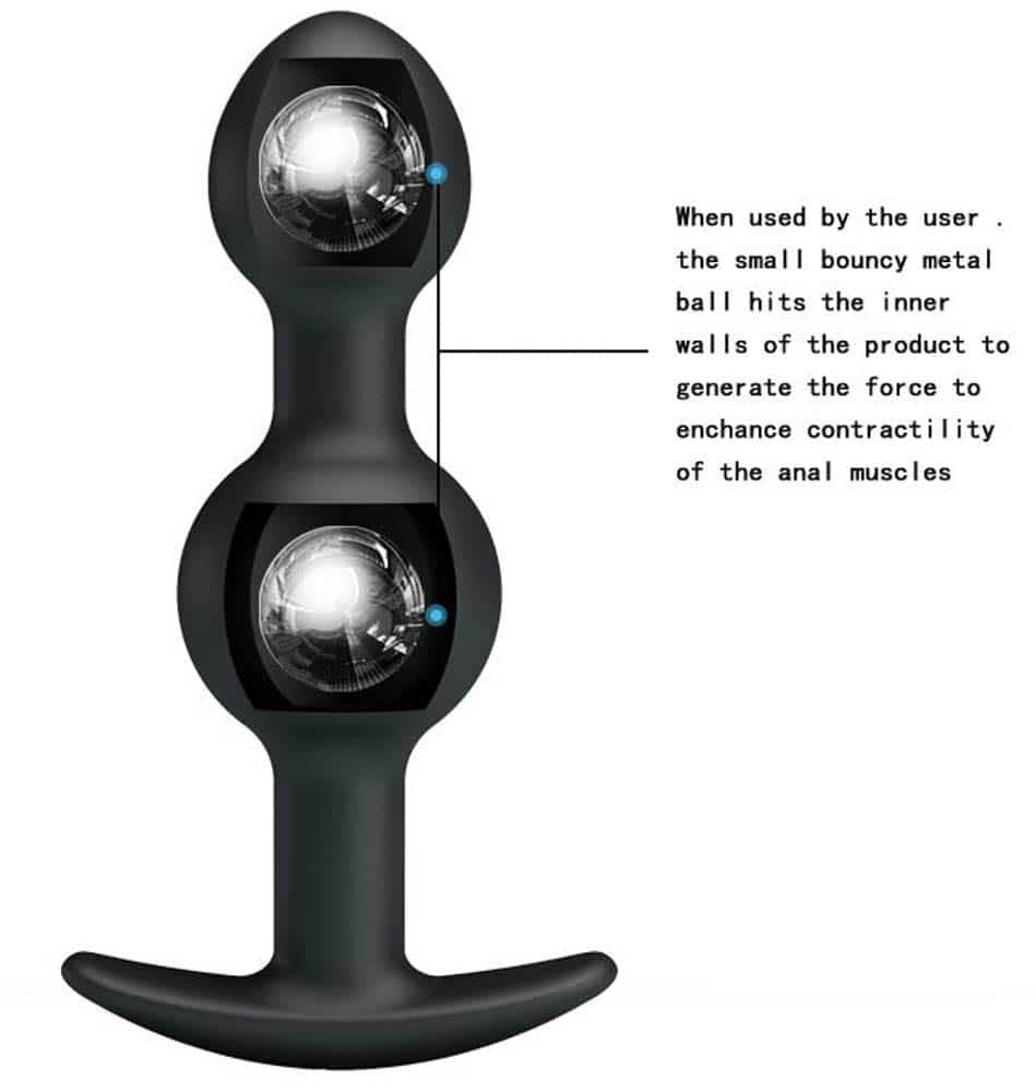 Pretty Love Heavy Balls Silicone Anal Plug 2