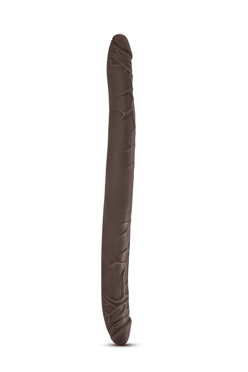 DR. SKIN 16 INCH DOUBLE DILDO CHOCOLATE