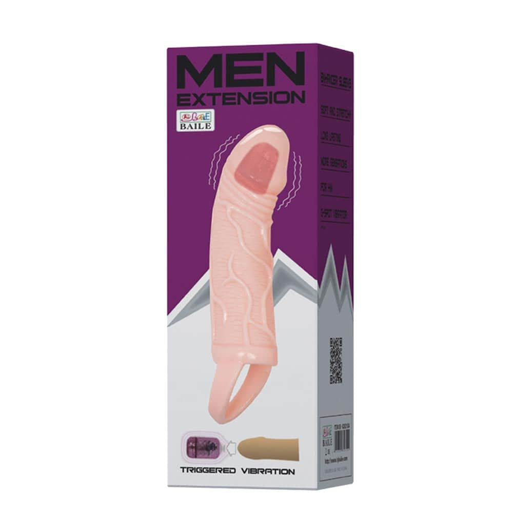 Sleeve per pene estesa color carne