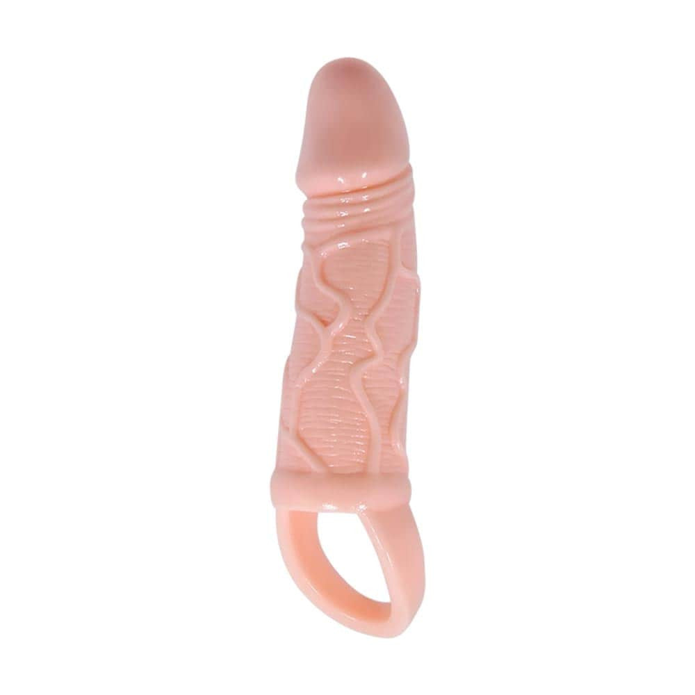 Sleeve per pene estesa color carne
