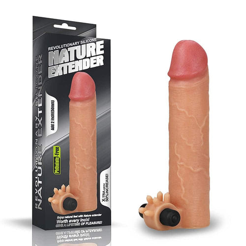 Add 2" silicone vibrating extender