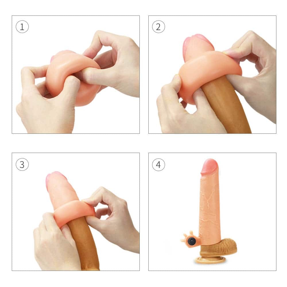 Add 2" silicone vibrating extender