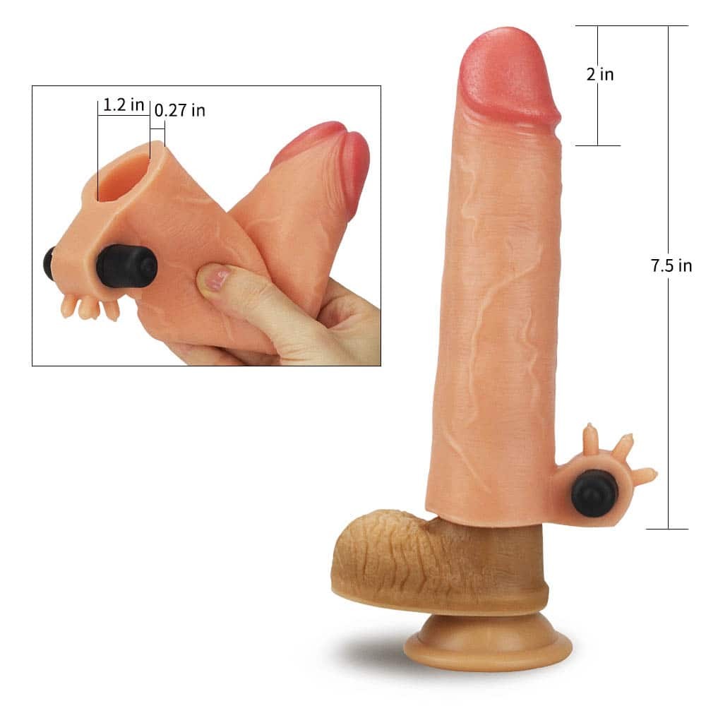 Add 2" silicone vibrating extender